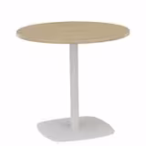 Table ronde Tamaris - Ø 80 cm - piétement socle carré - stratifié