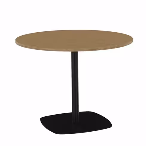 Table ronde Tamaris - Ø 100 cm - piétement socle carré - stratifié