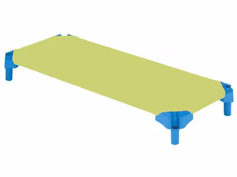 Draps de dessous 38464/037 pour couchette plastique empilable 130 x 54 cm - vert clair - lot de 10