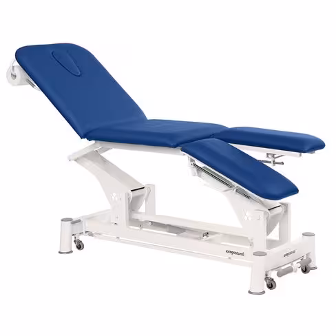 Table de massage électrique Ecopostural 4 plans avec dossier proclive + jambières Proclive - Déclive