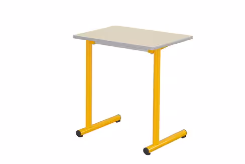 Table Polya 70x50 cm T6 - plateau coloris au choix - chants surmoulés - piétement coloris au choix - par 2