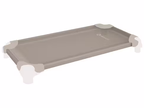 Couchette 130 x 54 cm - 56429/180 - en plastique - empilable - piètement gris clair