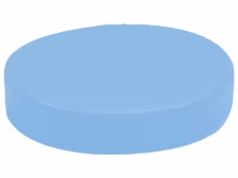 Coussin galette Ø 35 cm - bleu clair / 864/057