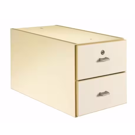 Caisson 2 tiroirs avec serrure pour chaire Saffi