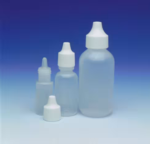 Flacon compte-gouttes blanc sans bouchon 7 ml x 100