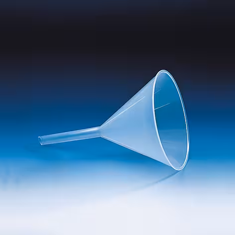 Entonnoir paroi intérieure cannelée PP Ø ext120 mm tige ø 11 mm longueur 85 mm