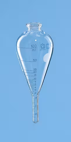 Tube à centrifuger astm blaubrand en verre borosilicaté 100 ml cylindro-conique astm d91 x 2