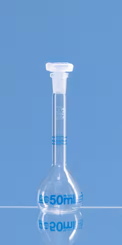 Fiole jaugée avec 3 traits calibrage dakks blaubrand classe a 10 ml