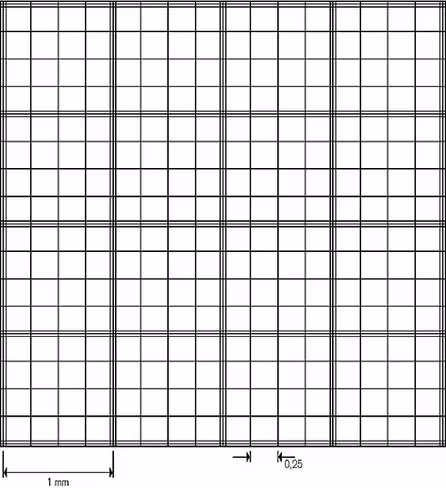 Cellule de numération blaubrand fuchs-rosenthal sans pinces pour lamelles