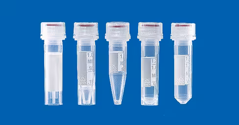 Microtube pp avec capuchon vissant non attaché pp 1,5 ml avec jupe stérile x 500