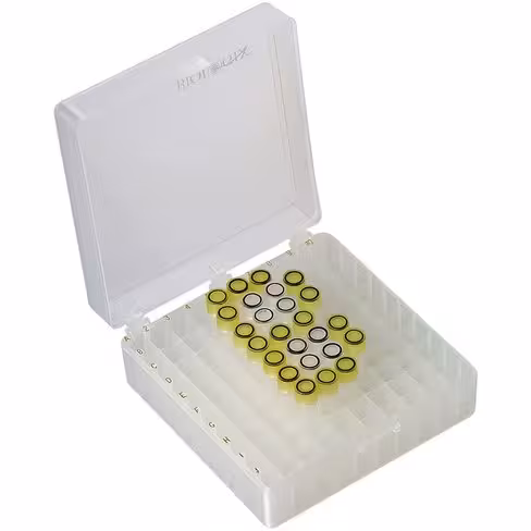 Boîte de stockage 100 microtubes couvercle articulé x 5