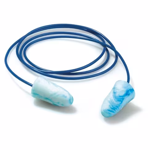Bouchon d oreilles cordés bleus x 200