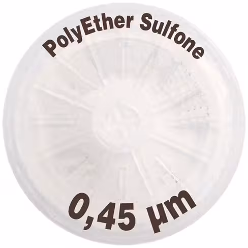 Filtre-seringue PES porosité 0,45 µm Ø 33 mm LMR x 50