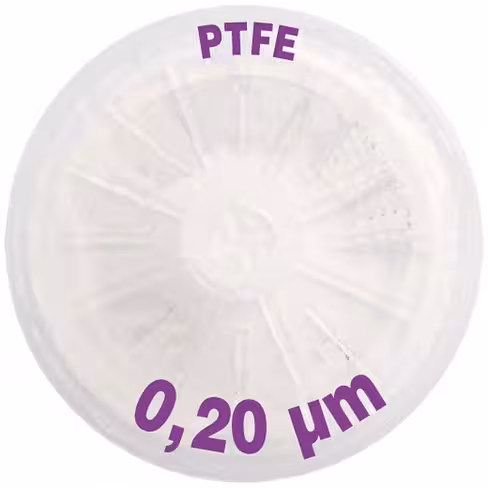 Filtre-seringue PTFE porosité 0,20 µm Ø 25 mm LMR x 50