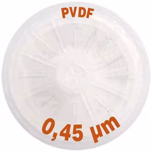 Filtre-seringue PVDF -porosité 0,45 µm Ø 25 mm LMR x 50