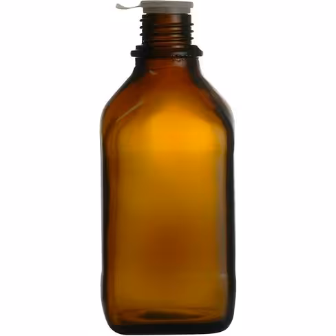 Flacon carré verre sodo brun 250 ml