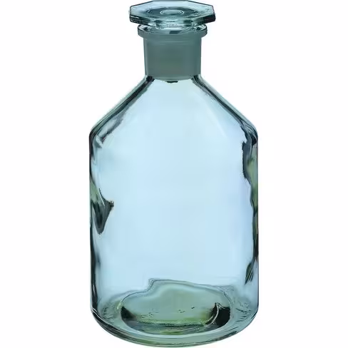 Flacon transparent 50 ml rodage 14/15 bouchon PE