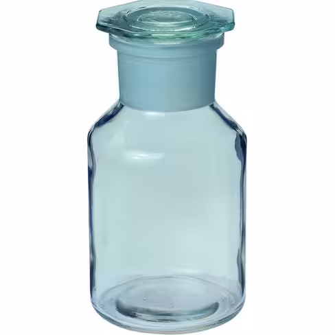 Flacon transparent rodage 29/22 bouchon PE 100 ml