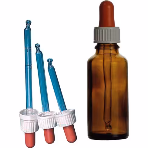 Flacon compte-gouttes ambré 50 ml