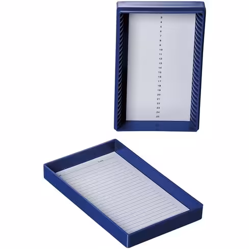 Boîte blanche 25 lames fond en mousse