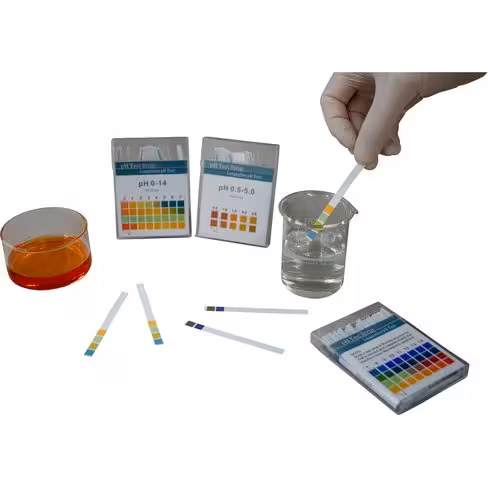 Papier indicateur languettes plastifiée pH 1-14
