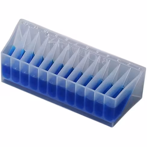 Réservoir à réactif double face 12 x 5 ml / 50 ml x 25