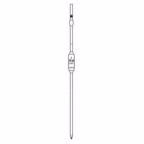 Pipette jaugée 1 trait classe B à bulbe 6 ml