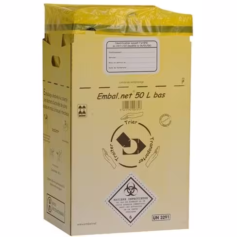 Caisse en carton 50 l 380 mm x 10