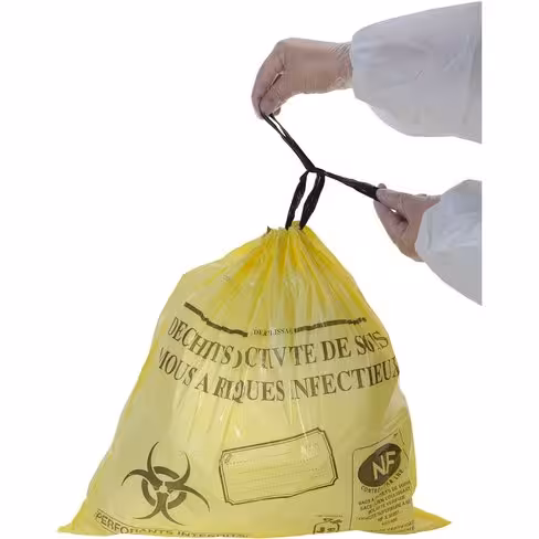 Sac DASRI 50 l épaisseur 23 µm x 25