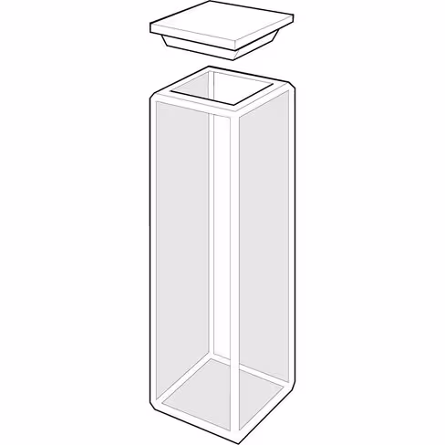 Cuve trajet optique 10 mm volume 3,5 ml x 2