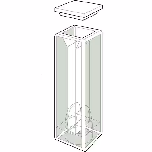 Cuve trajet optique 10 mm volume 1,8 ml x 2