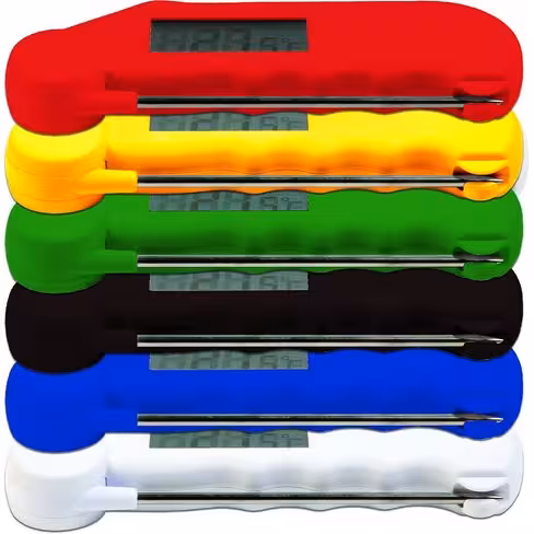 Mini-thermomètre à sonde rabattable Blanc