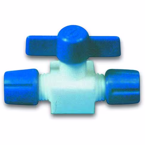 Vanne 2 voies Ø 8 mm - pass. 4 mm