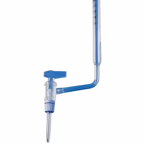 Burette avec robinet latéral en verre classe B 25 ml sub. 0,1 ml