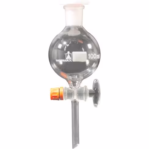 Ampoule à décanter forme sphérique avec robinet en verre 500 ml