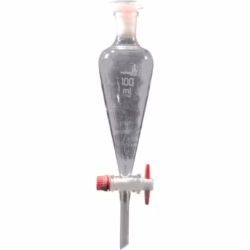 Ampoule robinet en PTFE 19/26, 250 ml