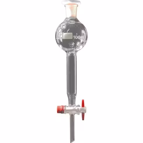 Ampoule à décanter avec robinet en PTFE 100 ml