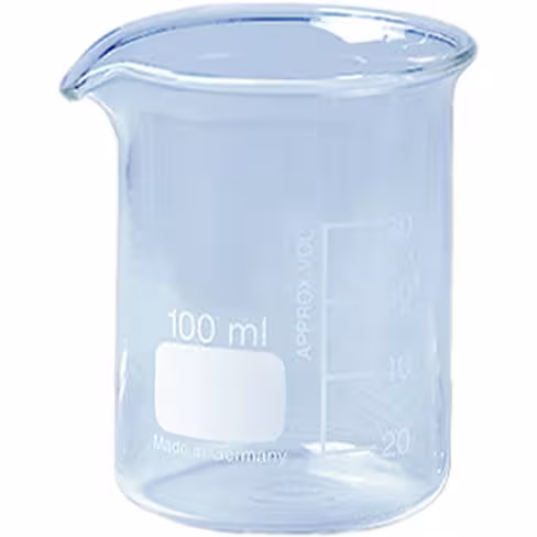 Bécher gradué 50 ml - 42x60 mm x 10