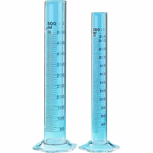 Eprouvette graduations ambrée 250 ml