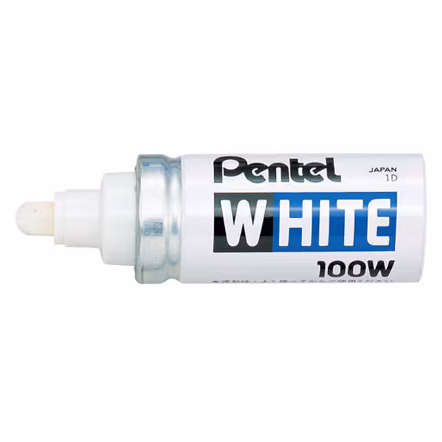 Marqueur Pentel x100w permanent pointe conique 6,6 mm - peinture blanche couvrante