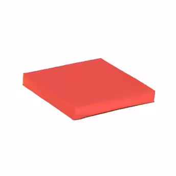 Coussin carré BABImodules - 48 x 48 cm - h. d'assise - 4013 6 cm - rouge 217