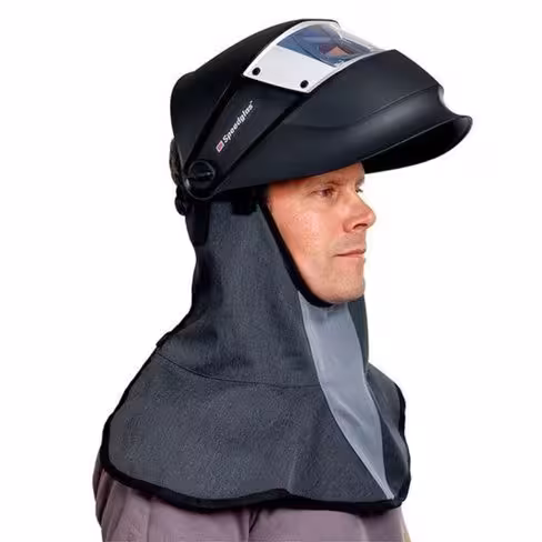 Protective throat and head couvercle for speedglas 900