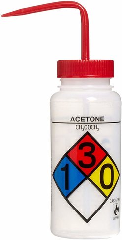 Bouteille de lavage sécurité avec marquage col large x 4