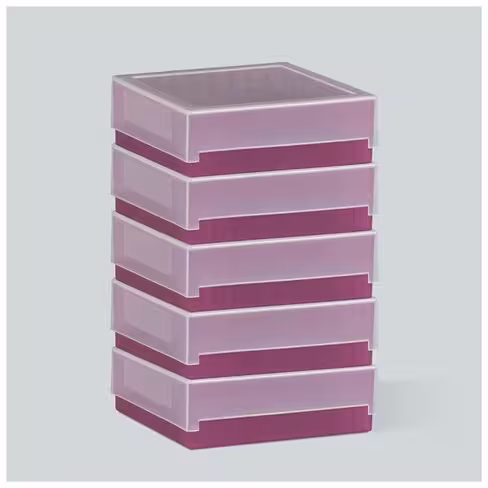 Boîte de congélation 81 places violet x 5