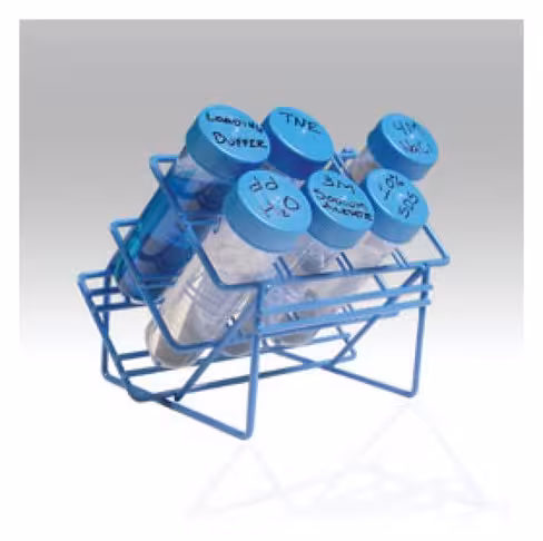 Rack slant tube 50 ml/vessel 30 mm 8 places bleu