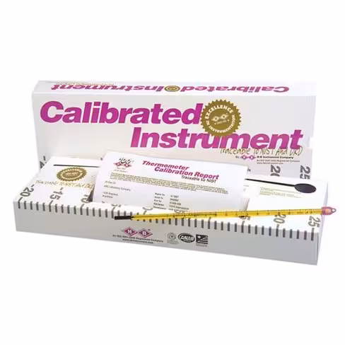 Thermomètre en Verre easy-read total immersion liquide biodegradable