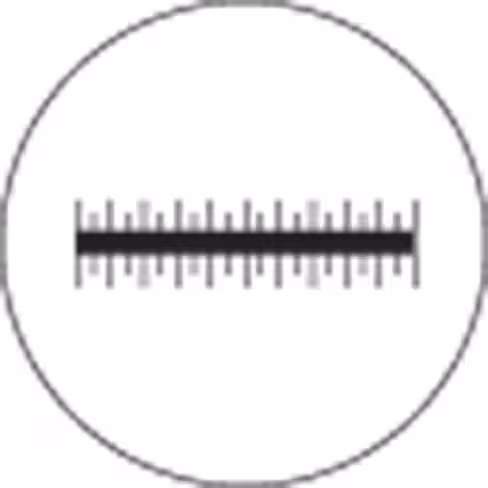 Microscope stage micromètre 1 mm/0,01 mm scale