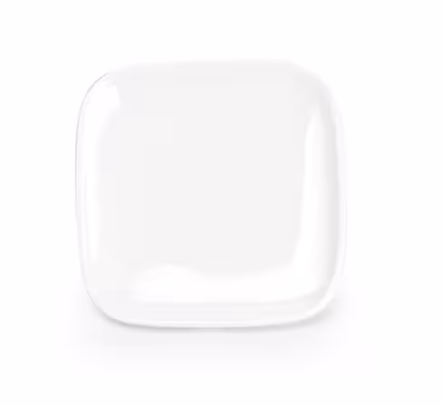 Assiette plate Match porcelaine carrée 11,5 x 11,5 cm - lot de 10