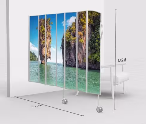 Paravent mural 7 sections L175 H145cm Photo Panel Photo à choisir selon le catalogue Silentia