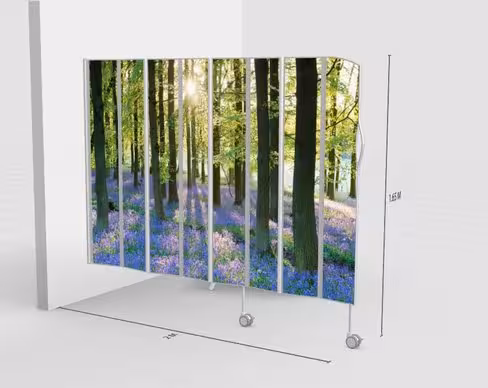 Paravent mural 8 sections L200 H165cm Photo Panel Photo à choisir selon le catalogue Silentia